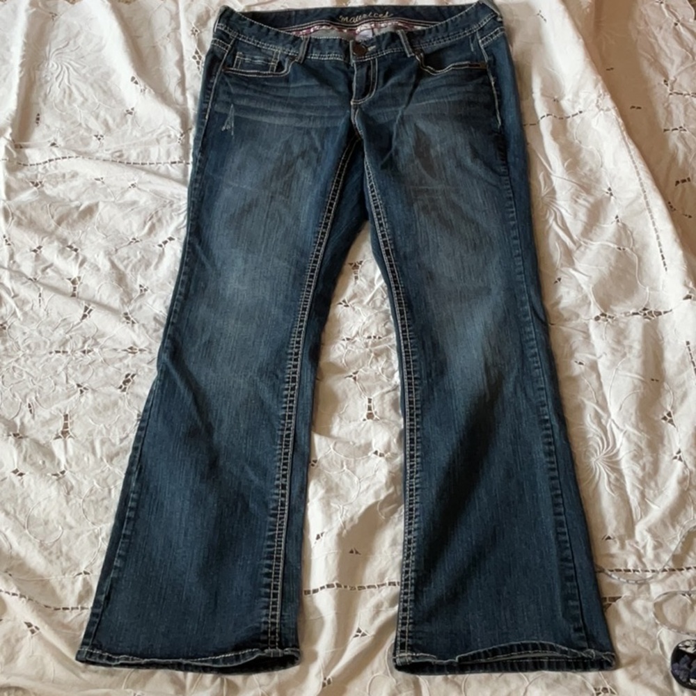 Maurices Dark Blue Flare Jeans